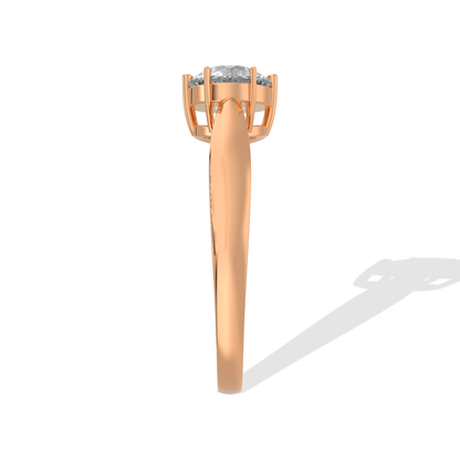 Elegant 1.00 TW diamond ring by Tiri featuring a sparkling central diamond and a sleek band design.