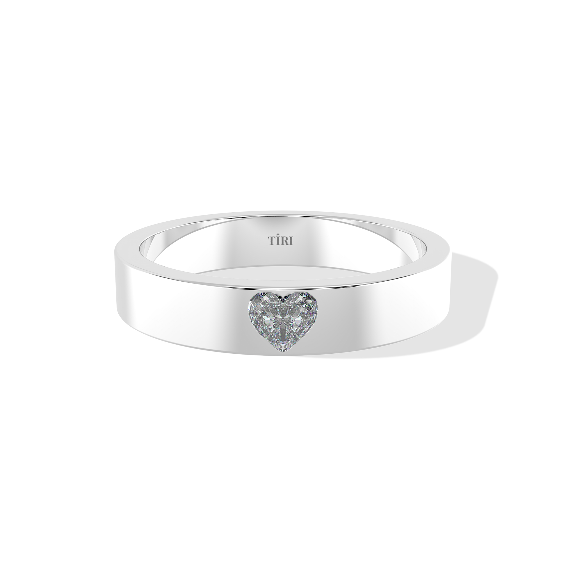 Tiri 0.50 TW diamond ring featuring a sleek band with sparkling diamonds, elegant jewelry for special occasions.