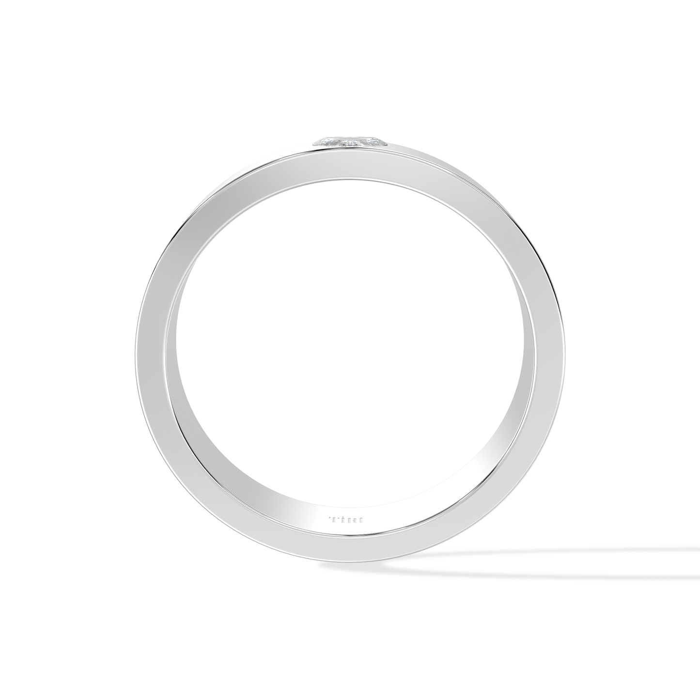 Tiri 0.50 TW diamond ring featuring a sleek band with a sparkling central diamond, elegant jewelry for special occasions.