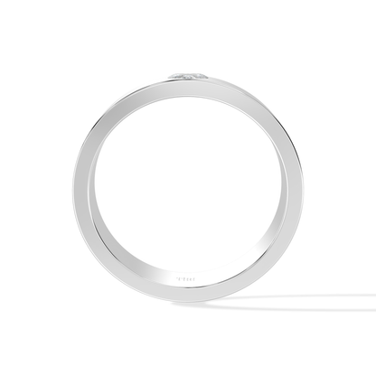 Tiri 0.50 TW diamond ring featuring a sleek band with a sparkling central diamond, elegant jewelry for special occasions.