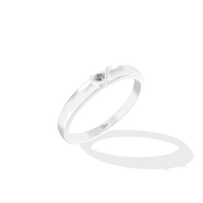 Tiri 0.20 TW diamond ring with a sleek band and sparkling diamonds, elegant jewelry for special occasions