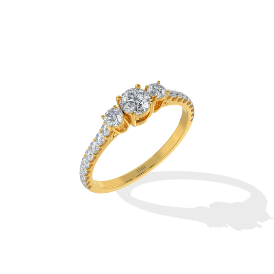 Elegant 1.20 TW diamond ring by Tiri featuring a sparkling diamond centerpiece and sleek band design.
