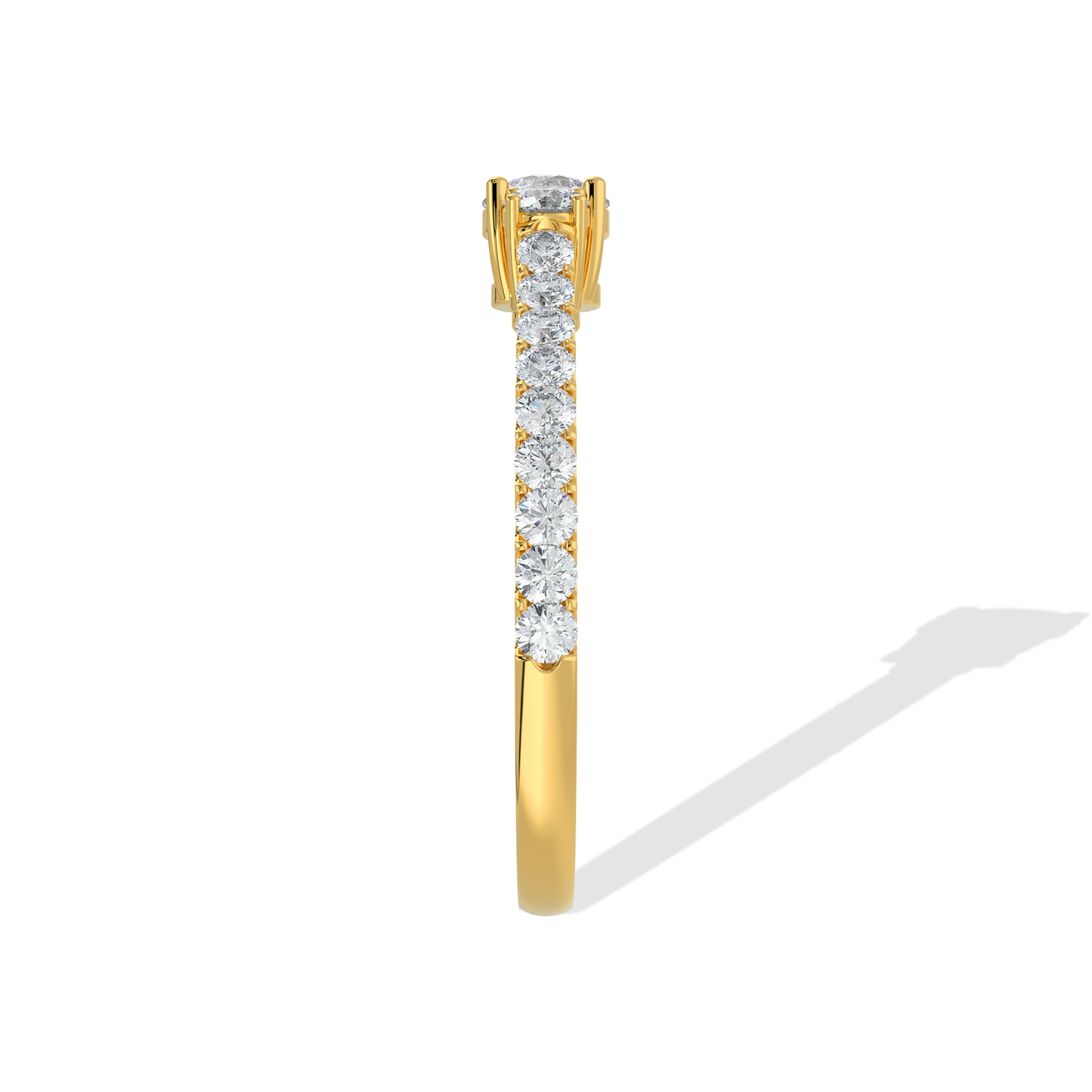 Elegant 1.20 TW diamond ring by Tiri featuring a sparkling central diamond and a sleek silver band.
