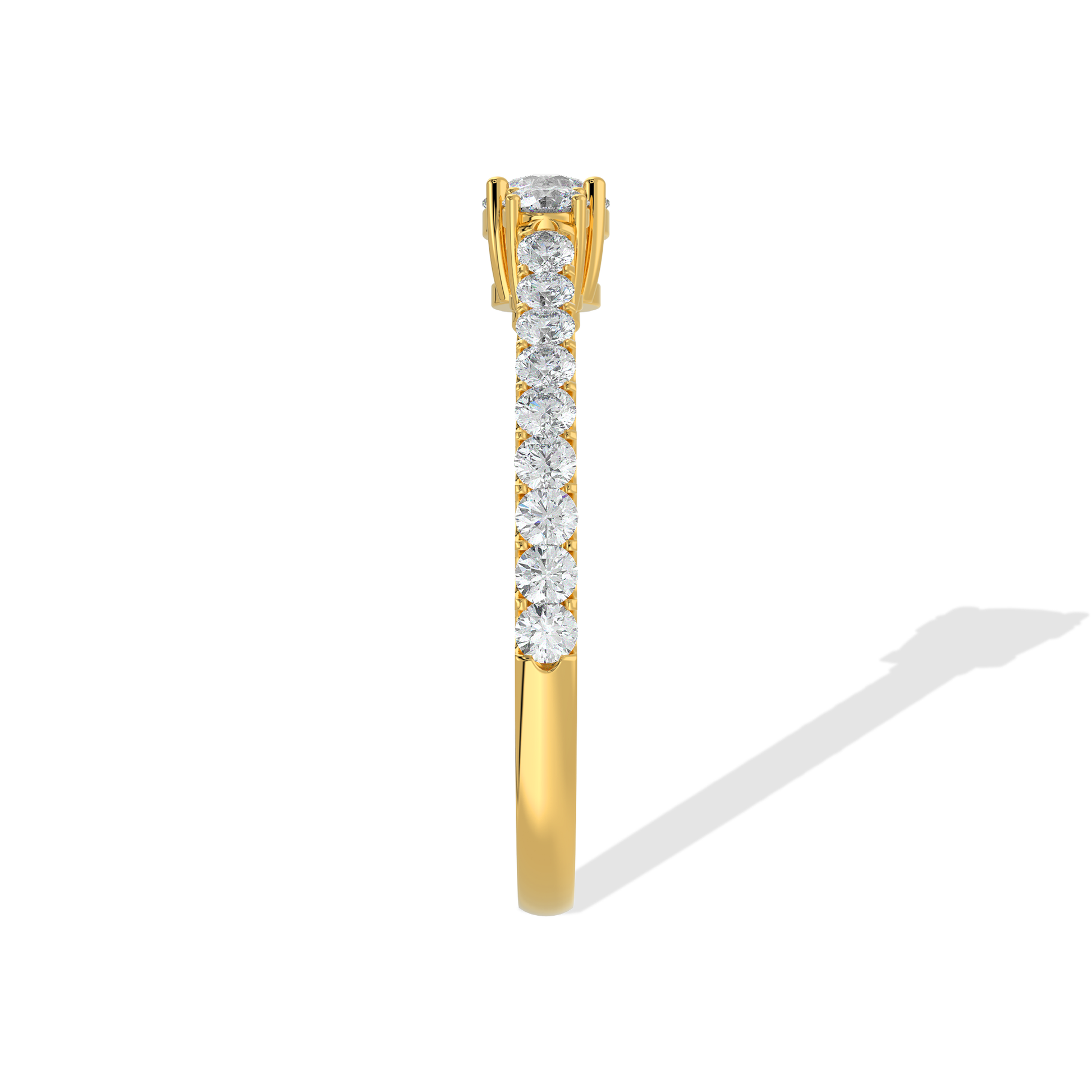 Elegant 1.20 TW diamond ring by Tiri featuring a sparkling central diamond and a sleek silver band.