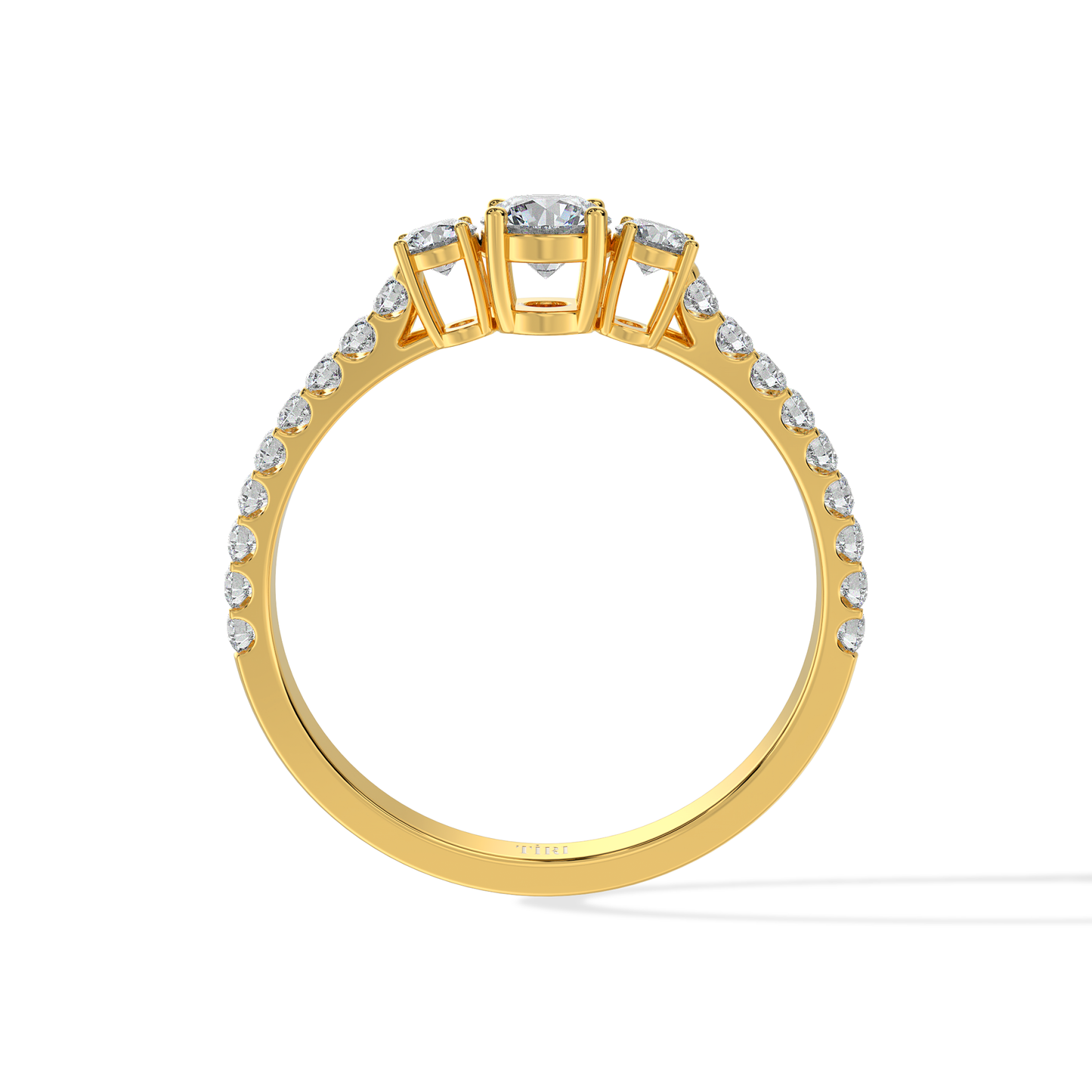 Tiri 1.20 TW diamond ring featuring a sparkling design with a platinum band and intricate setting.