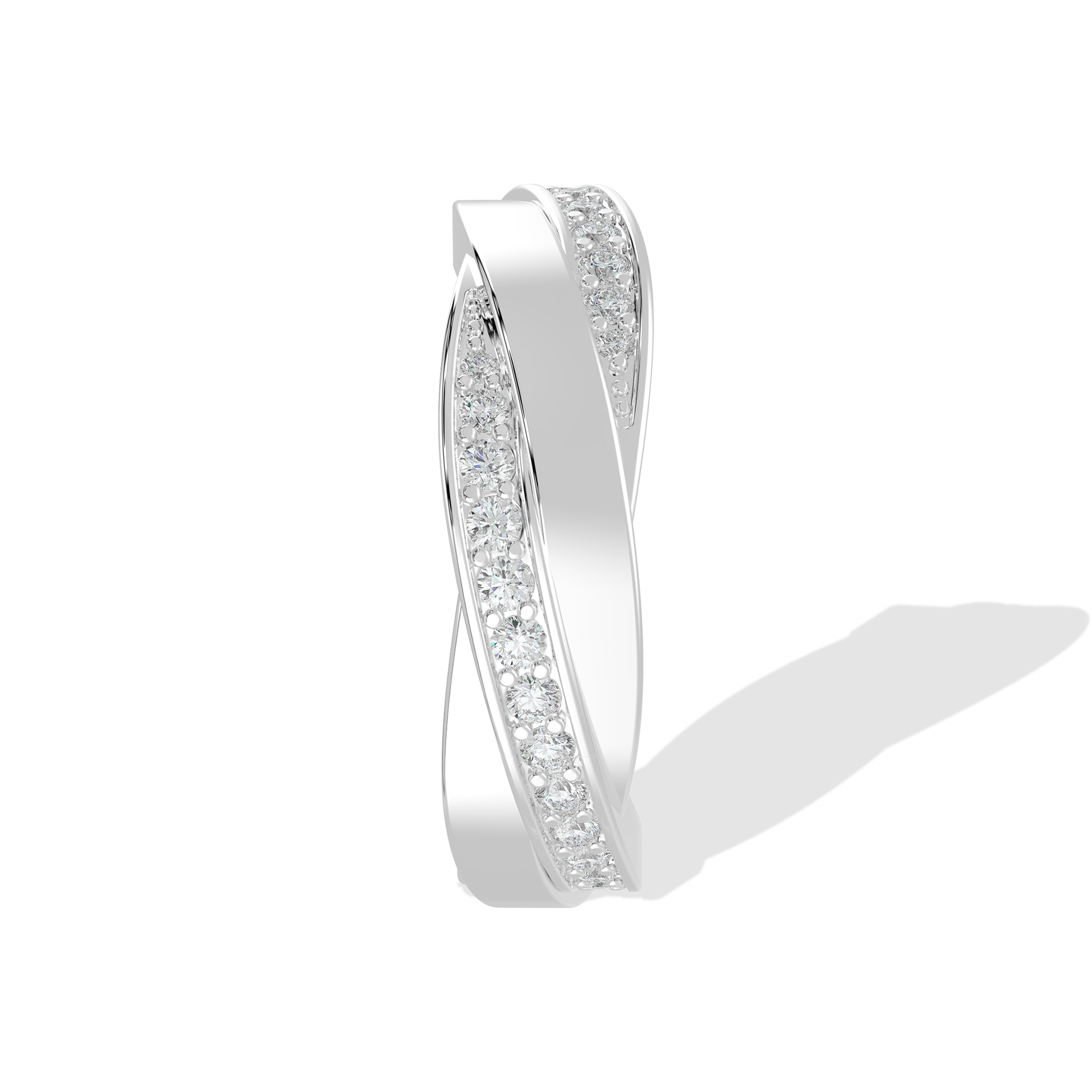 Tiri 1.00 TW diamond ring featuring a sleek band with a sparkling central diamond setting.