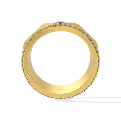 Tiri 1.00 TW diamond ring with a sleek band and sparkling center diamond, showcasing elegant jewelry design.
