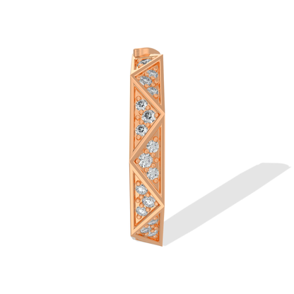 Tiri 0.50 TW diamond ring featuring a sleek band and sparkling central diamond on a white background.