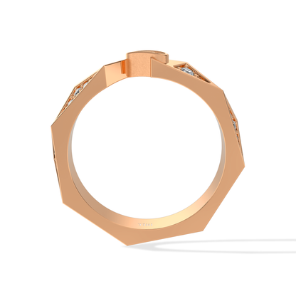 Tiri 0.50 TW diamond ring featuring a sparkling round-cut diamond set in a sleek silver band.