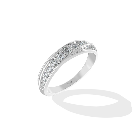 Elegant 0.70 TW diamond ring by Tiri featuring a sparkling central diamond and a sleek band design.