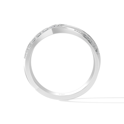 Tiri 0.70 TW diamond ring with a sleek band and sparkling diamonds, showcasing luxurious fine jewelry craftsmanship.