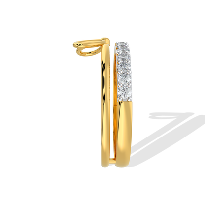 Tiri 0.36 TW diamond ring featuring a sleek band with sparkling diamonds and elegant design.