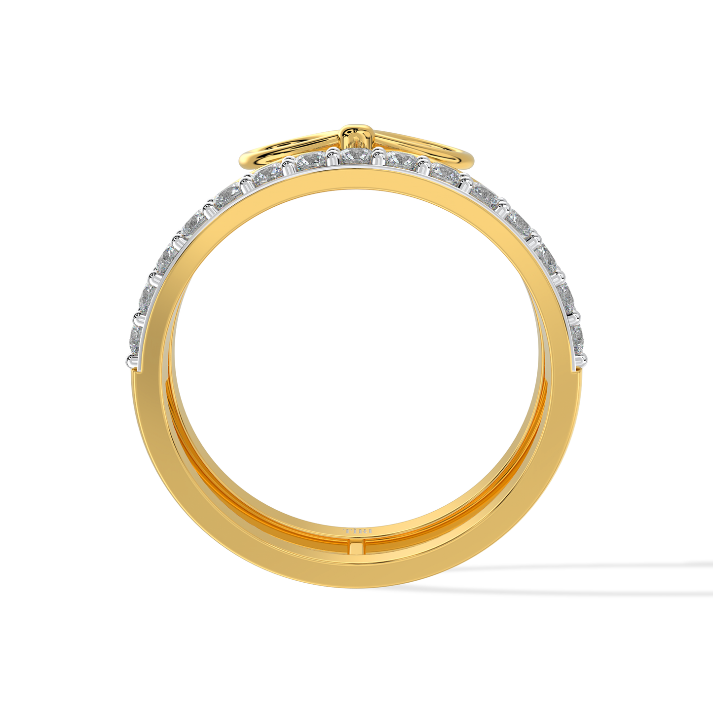 Tiri 0.36 TW diamond ring featuring a sleek band with sparkling diamonds set into the jewelry piece.