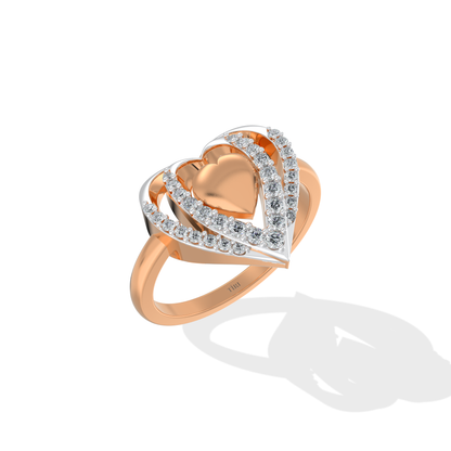 Tiri 0.20 TW diamond ring featuring a sparkling diamond set in a sleek band, showcasing fine jewelry craftsmanship.
