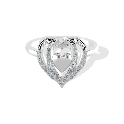 Tiri 0.20 TW diamond ring featuring a sleek band with a sparkling central diamond, elegant jewelry for special occasions.