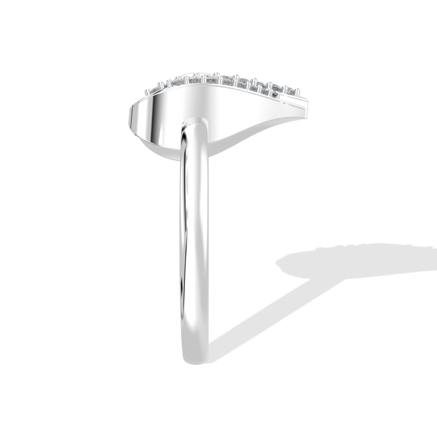Tiri 0.20 TW diamond ring featuring a sleek silver band and sparkling round-cut diamonds, elegant jewelry accessory.