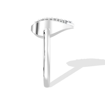 Tiri 0.20 TW diamond ring featuring a sleek silver band and sparkling round-cut diamonds, elegant jewelry accessory.