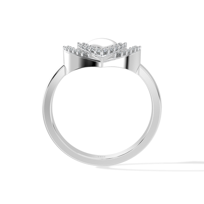 Tiri 0.20 TW diamond ring featuring a sleek band with sparkling diamonds and a modern design.