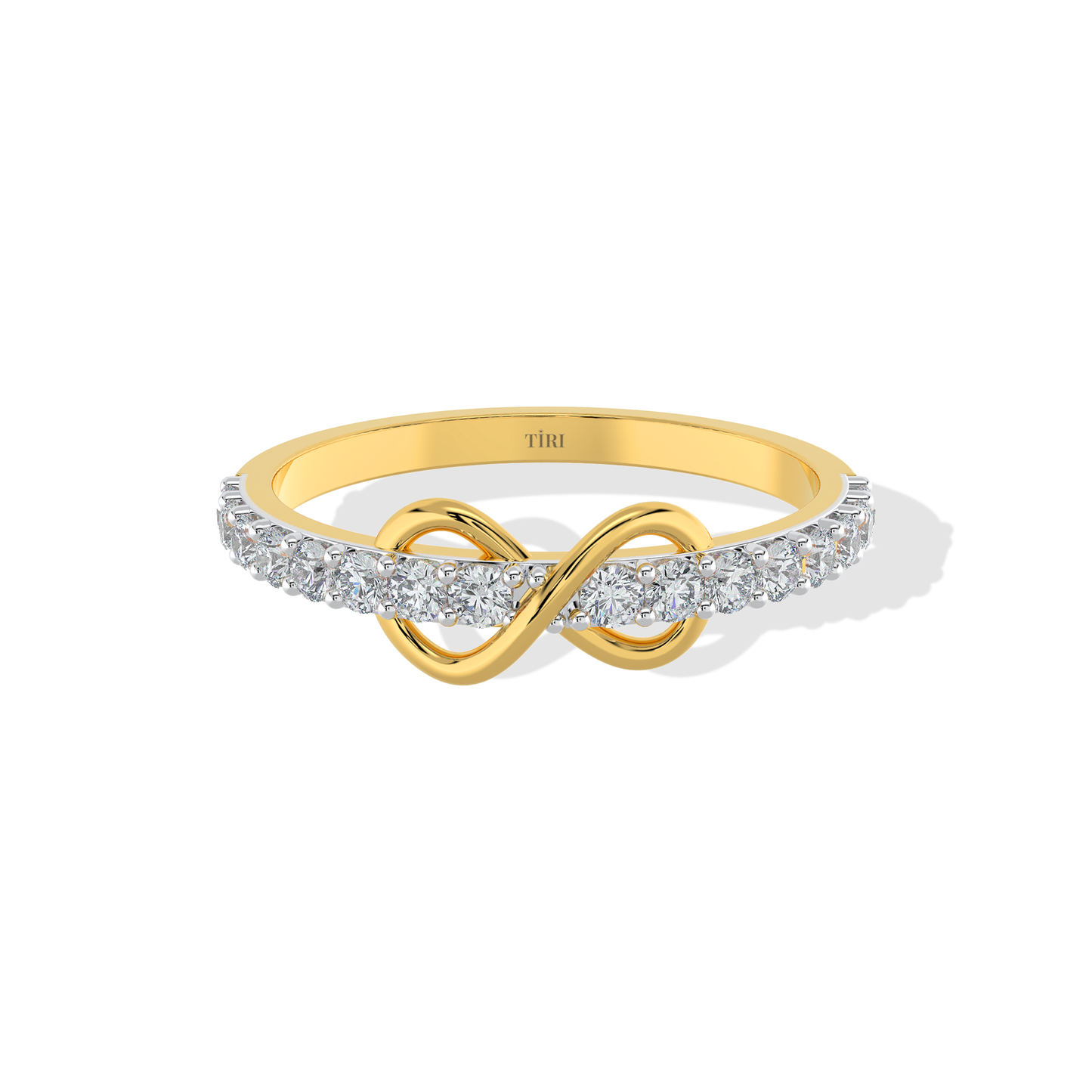 Tiri 0.27 TW diamond ring featuring a sparkling diamond set in a sleek band, showcasing elegant jewelry craftsmanship.