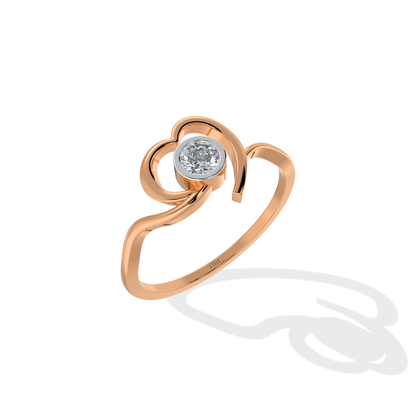 Tiri Liora diamond ring featuring a sparkling diamond set in a sleek band, showcasing elegant jewelry craftsmanship.