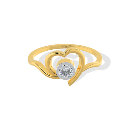 Tiri Liora Diamond Ring featuring a sparkling diamond setting on a sleek band, elegant jewelry for special occasions
