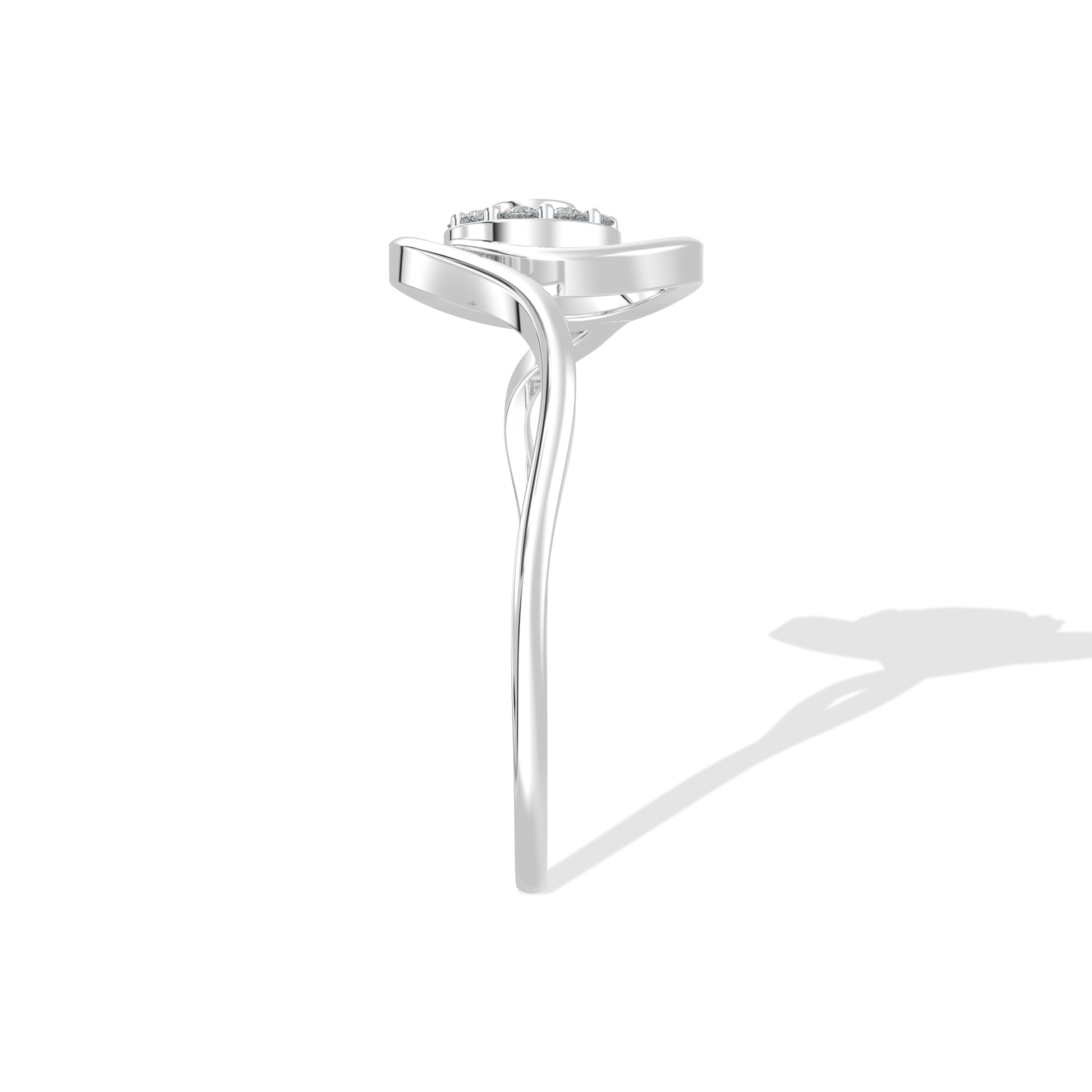 Tiri 0.27 TW diamond ring featuring a sleek band with sparkling diamonds and elegant craftsmanship.