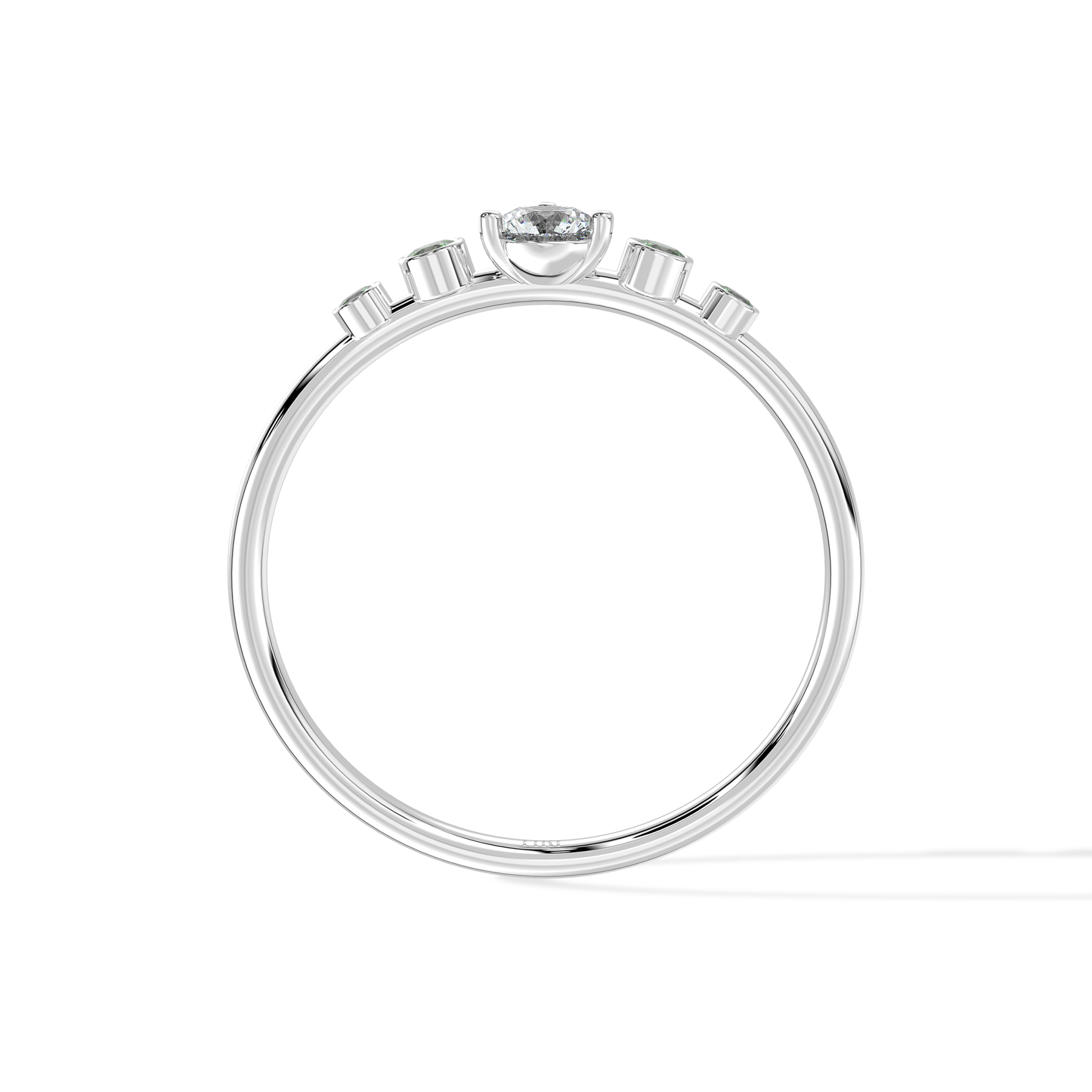 Tiri Avira Emerald Ring featuring a vibrant green emerald gemstone set in a silver band with intricate detailing.