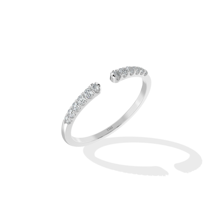 Elegant Tiri 0.20 TW diamond ring featuring a sleek band and sparkling diamonds, perfect for special occasions or everyday wear.