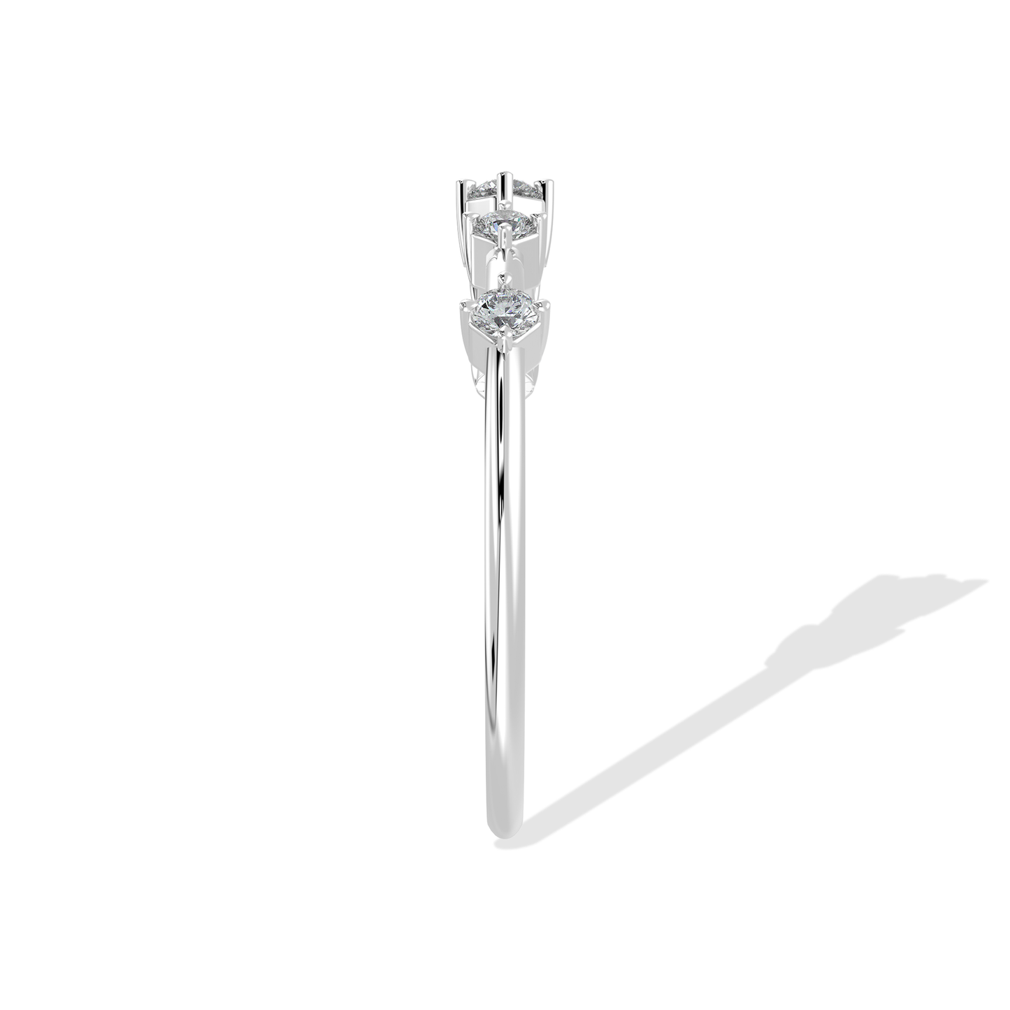 Tiri 0.24 TW diamond ring featuring a sleek band with sparkling diamonds set in a luxurious design.