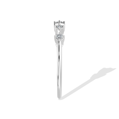 Tiri 0.24 TW diamond ring featuring a sleek band with sparkling diamonds set in a luxurious design.