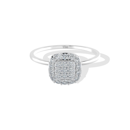 Tiri 0.60 TW diamond ring with a sleek band and sparkling diamonds, showcasing elegant jewelry design.