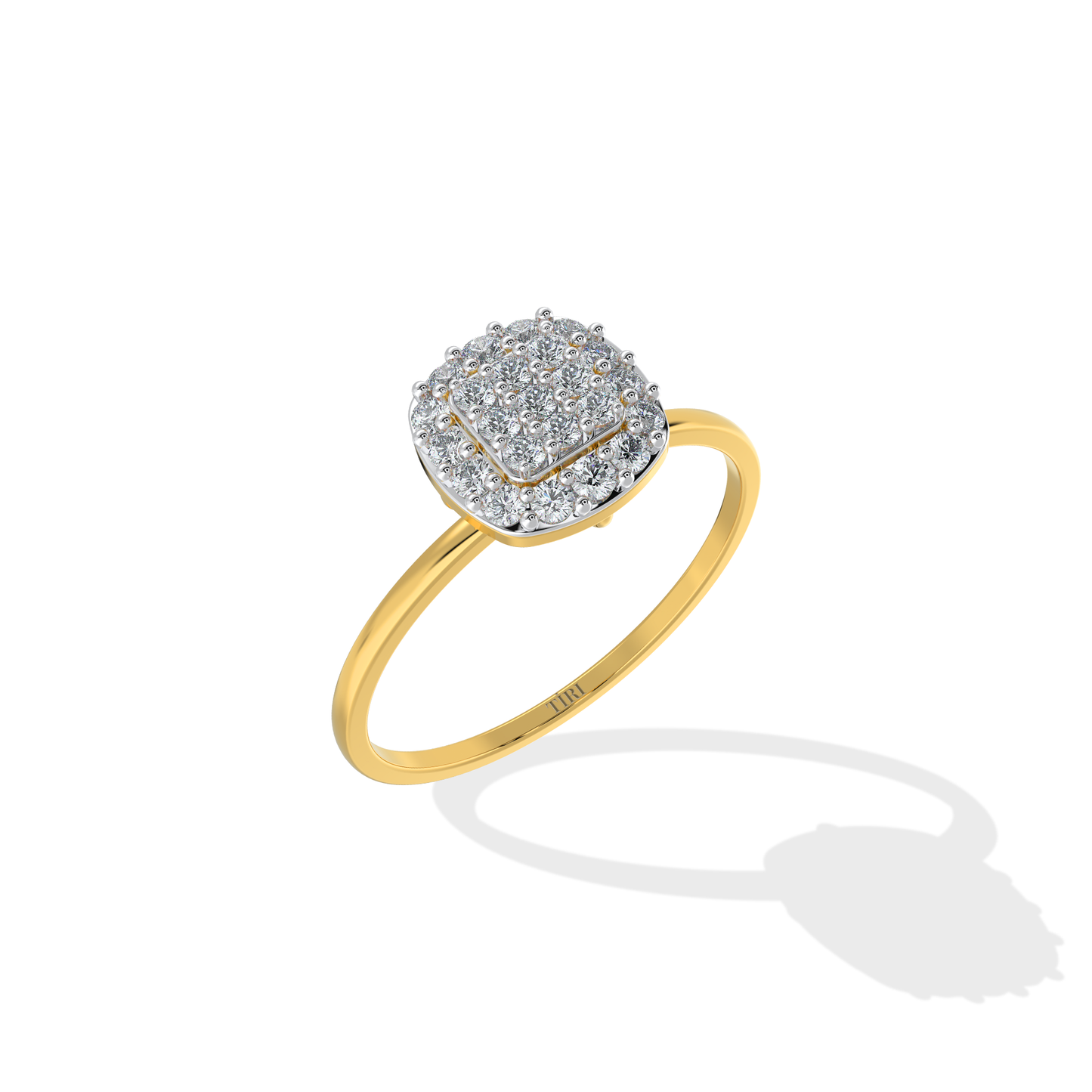 Tiri 0.60 TW diamond ring featuring a sleek band with sparkling diamonds set in precious metal, elegant jewelry for special occasions