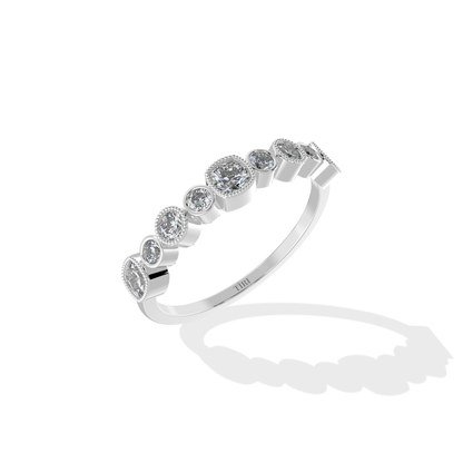 Tiri 0.50 TW diamond ring showcasing a sparkling diamond solitaire set in a sleek band.