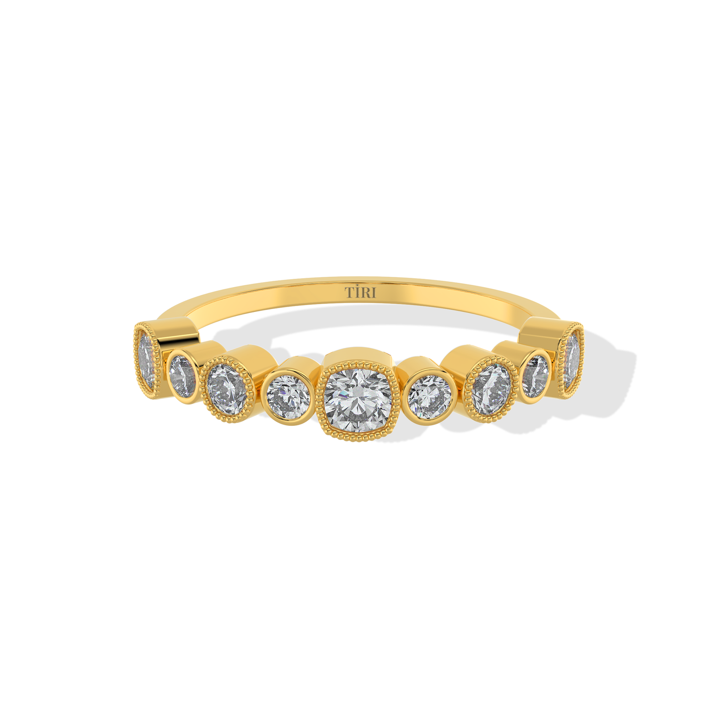 Tiri 0.50 TW diamond ring featuring a sleek band with sparkling diamonds set in a luxurious jewelry setting