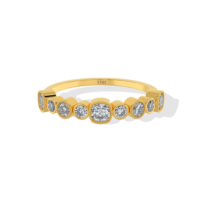 Tiri 0.50 TW diamond ring featuring a sleek band with sparkling diamonds set in a luxurious jewelry setting