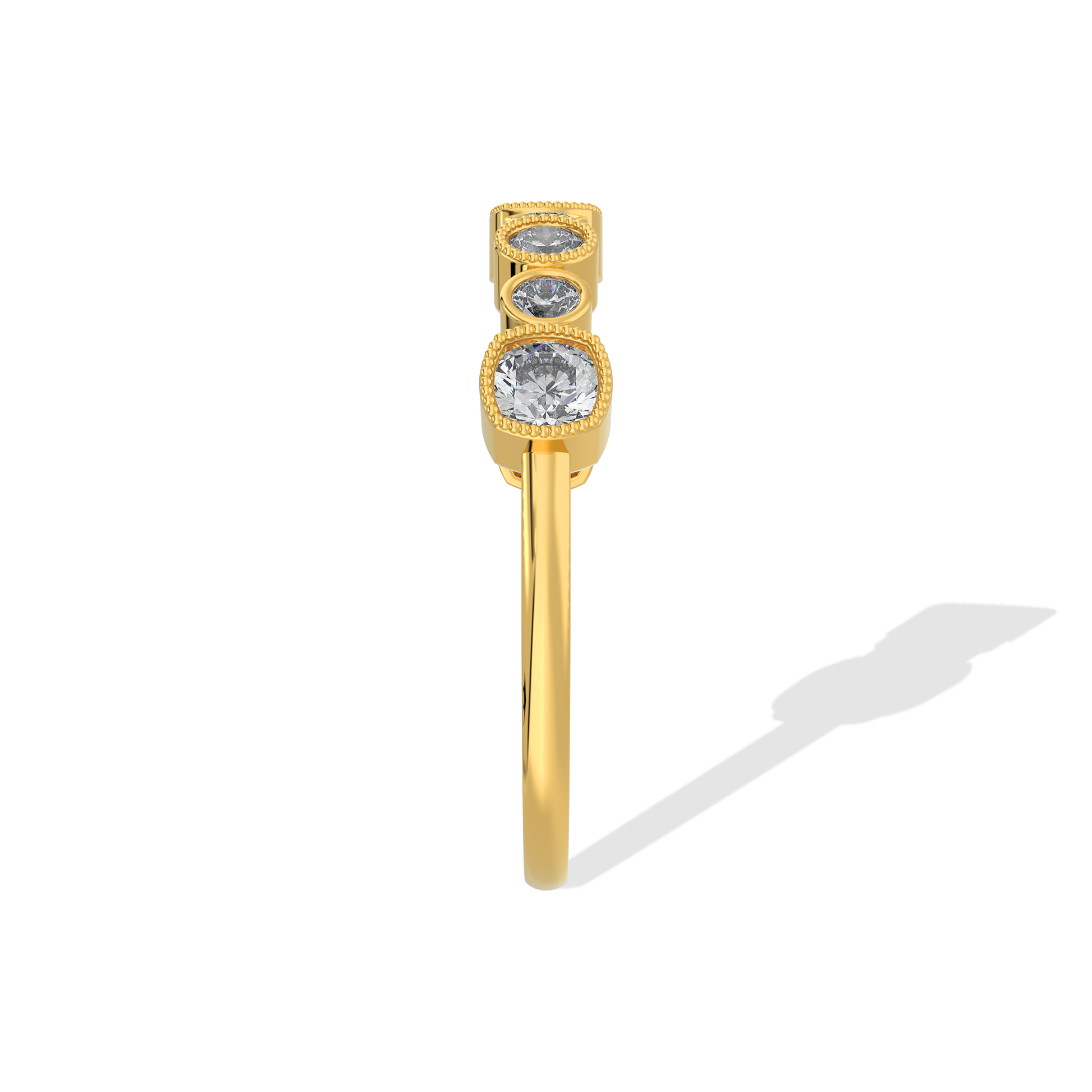 Tiri 0.50 TW diamond ring featuring a sleek band and sparkling diamonds, showcasing elegance and fine craftsmanship.