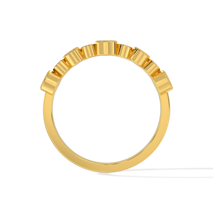 Tiri 0.50 TW diamond ring featuring a sleek band with a sparkling central diamond, showcasing elegant jewelry design.
