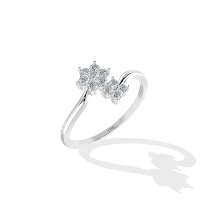 Tiri 0.45 TW diamond ring featuring a sparkling central diamond set in a sleek band.