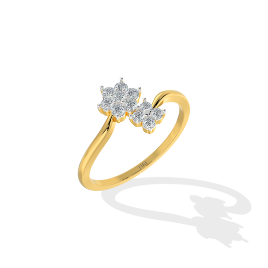 Elegant 0.45 TW diamond ring by Tiri featuring a sparkling diamond design on a sleek band.