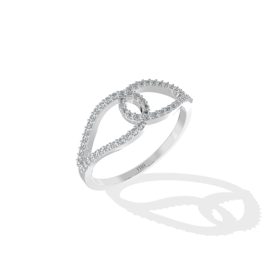 Tiri 0.30 TW diamond ring featuring a sleek gold band and sparkling diamond centerpiece on a white background.