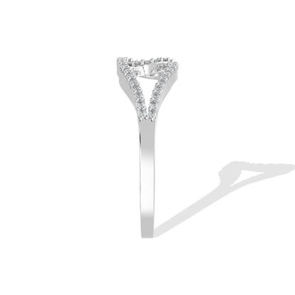 Tiri 0.30 TW diamond ring showcasing a sparkling diamond set in a sleek band on a white background.