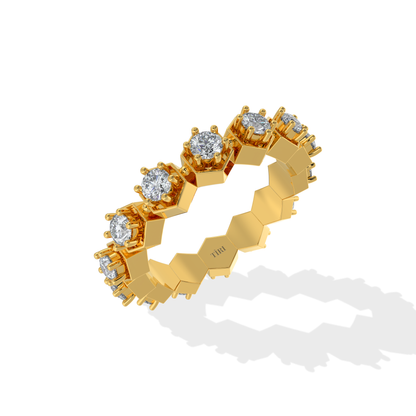 Hive Diamond Ring