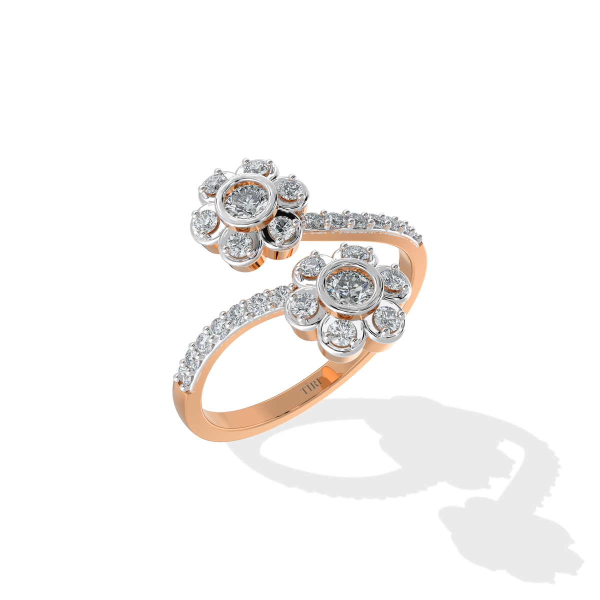 Helix Diamond Ring