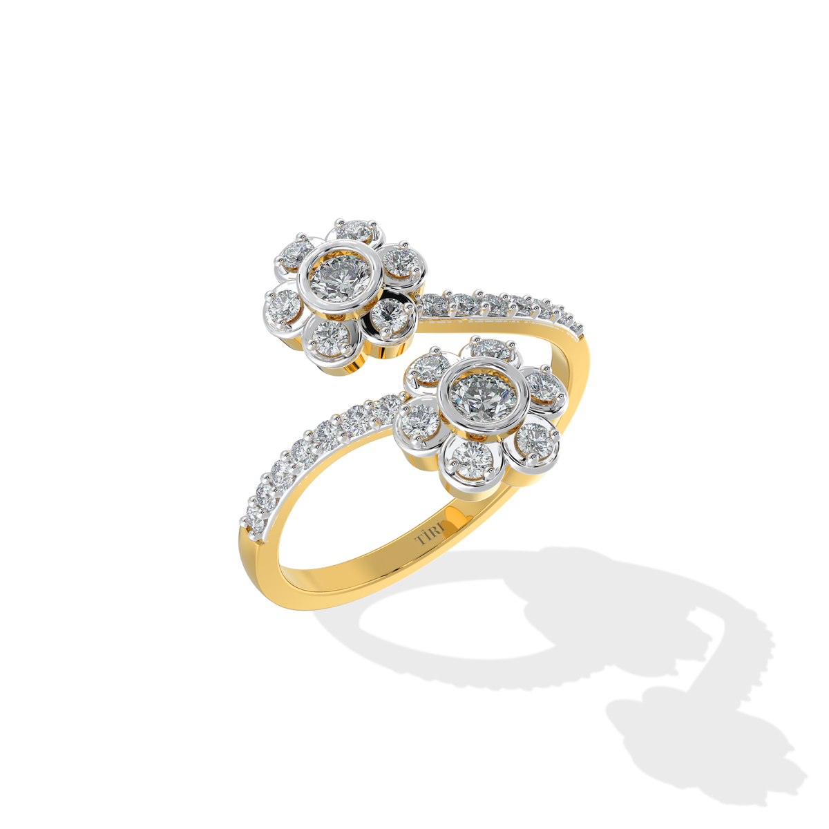Helix Diamond Ring