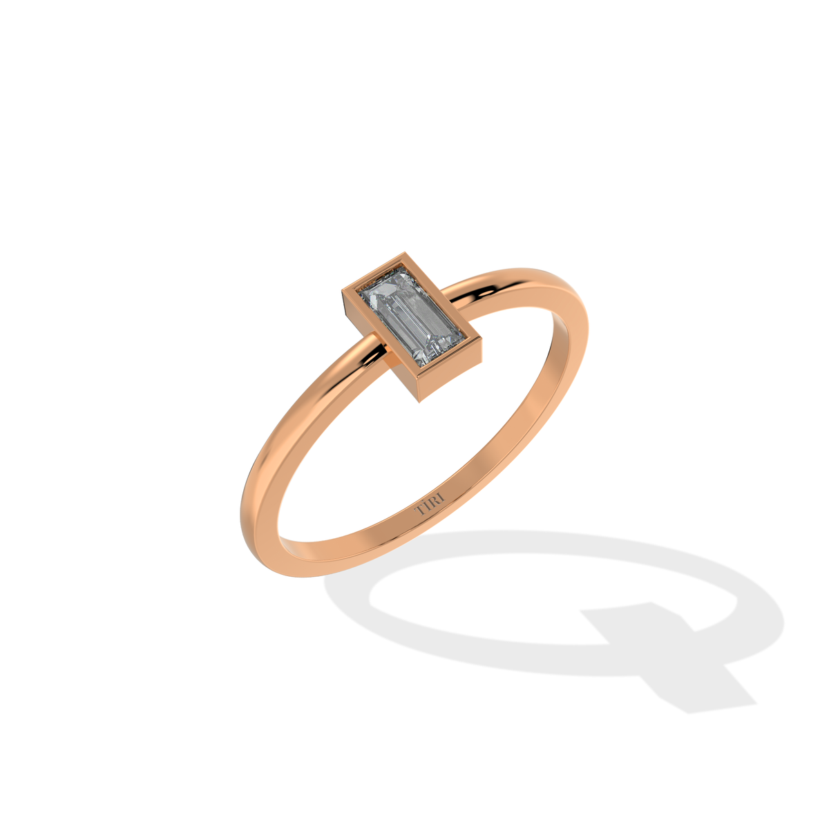 Bezel Diamond Ring