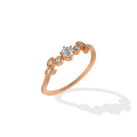Leaflet Diamond Ring