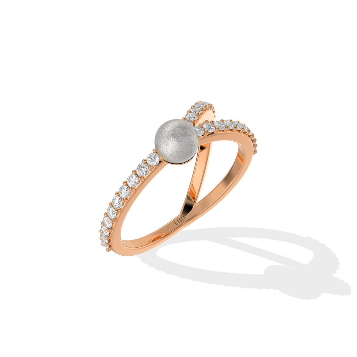 Pearl Diamond Ring