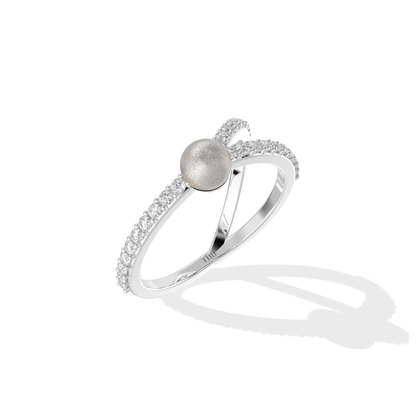 Pearl Diamond Ring
