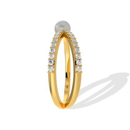 Pearl Diamond Ring