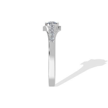 Silver Luxe Twist Band by Tiri featuring a sleek, twisted design in shiny silver for elegant jewelry styling.